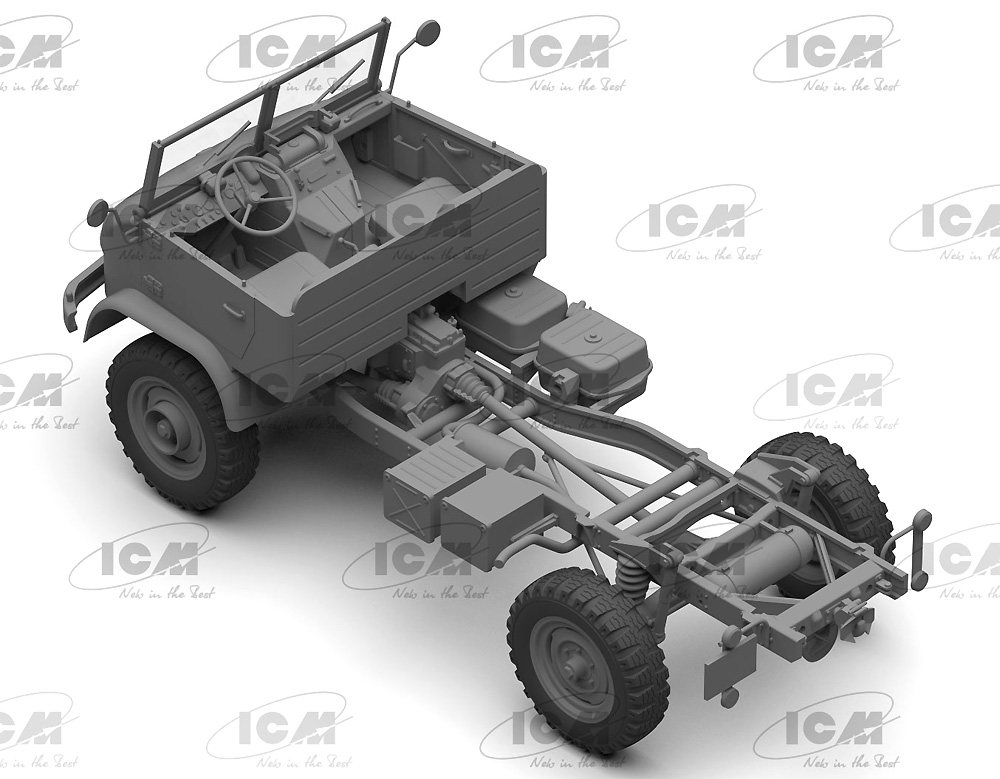 ウニモグ S404 ドイツ軍用トラック プラモデル (ICM 1/35 ミリタリービークル・フィギュア No.35135) 商品画像_4