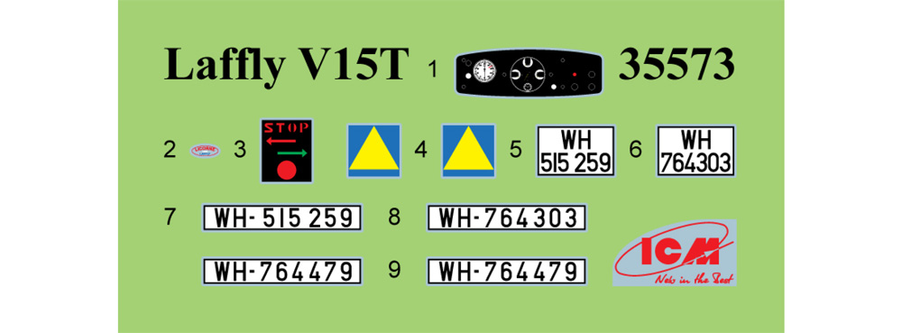 ラフリー(f) typ V15T ドイツ軍用車 プラモデル (ICM 1/35 ミリタリービークル・フィギュア No.35573) 商品画像_1