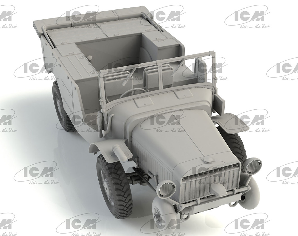 ラフリー(f) typ V15T ドイツ軍用車 プラモデル (ICM 1/35 ミリタリービークル・フィギュア No.35573) 商品画像_2