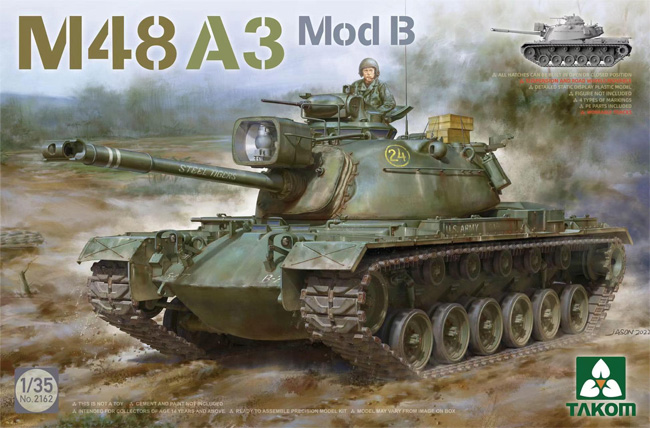 M48A3 Mod.B パットン 主力戦車 プラモデル (タコム 1/35 ミリタリー No.2162) 商品画像