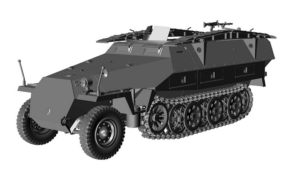 Sd.Kfz.251/7 D型 戦闘工兵車 2in1 プラモデル (ダス ヴェルク 1/35 ミリタリー No.DW35030) 商品画像_3