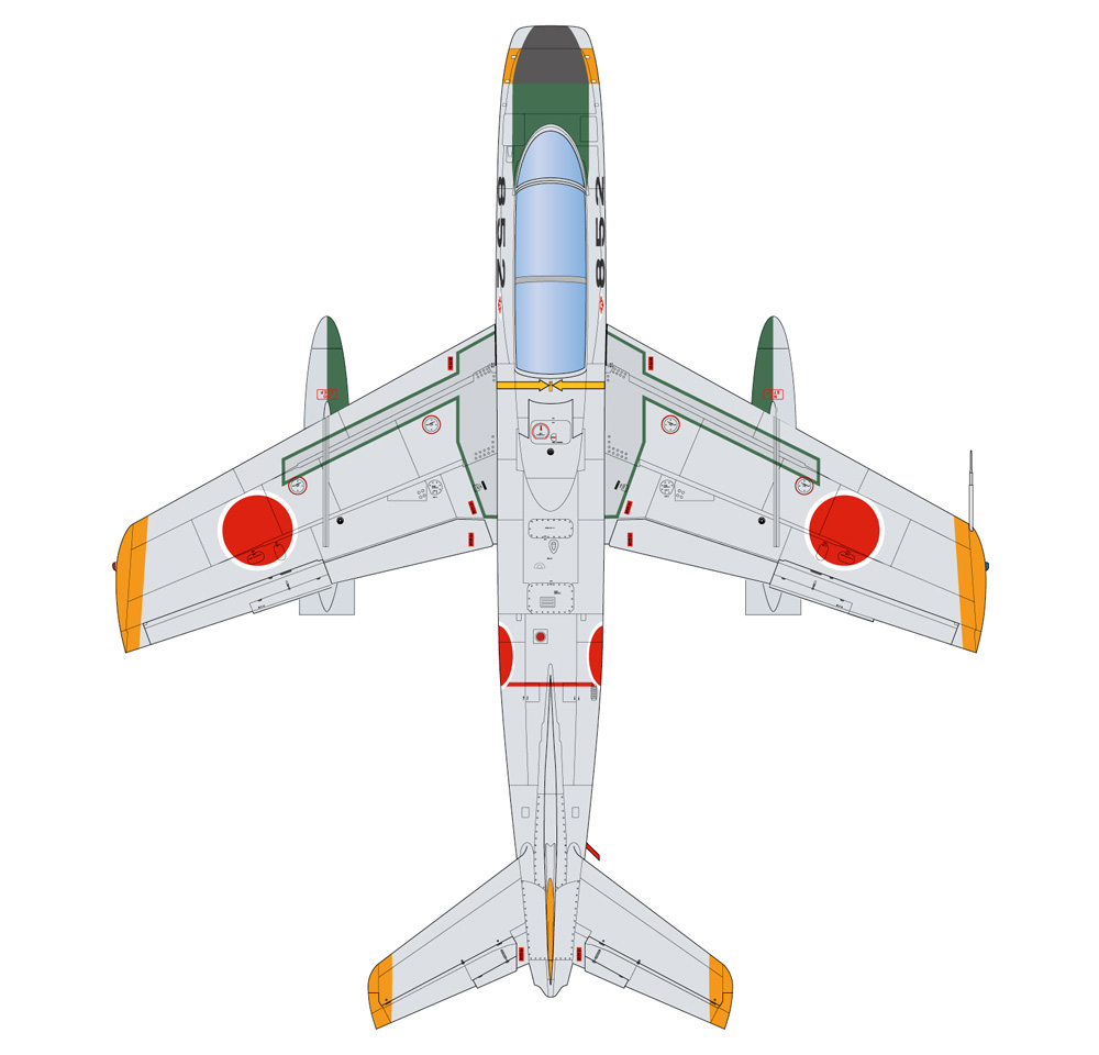 航空自衛隊 T-1A '60 ナチュラルメタル リバリー プラモデル (プラッツ 航空自衛隊機シリーズ No.AC-068) 商品画像_3