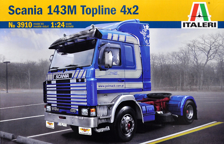 スカニア 143M トップライン 4×2 トラクターヘッド プラモデル (イタレリ 1/24 トラックシリーズ No.3910) 商品画像