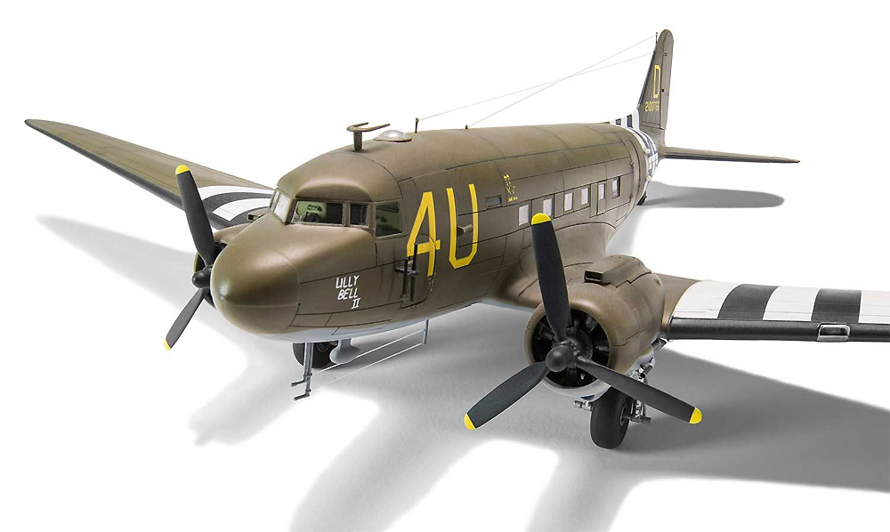 ダグラス C-47 スカイトレイン プラモデル (エアフィックス 1/72 ミリタリーエアクラフト No.A08014) 商品画像_3