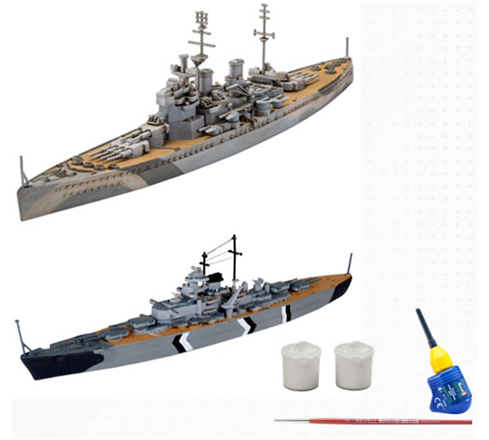 戦艦 ビスマルク ファースト ダイオラマ プラモデル (レベル Ships（艦船関係モデル） No.05668) 商品画像_2