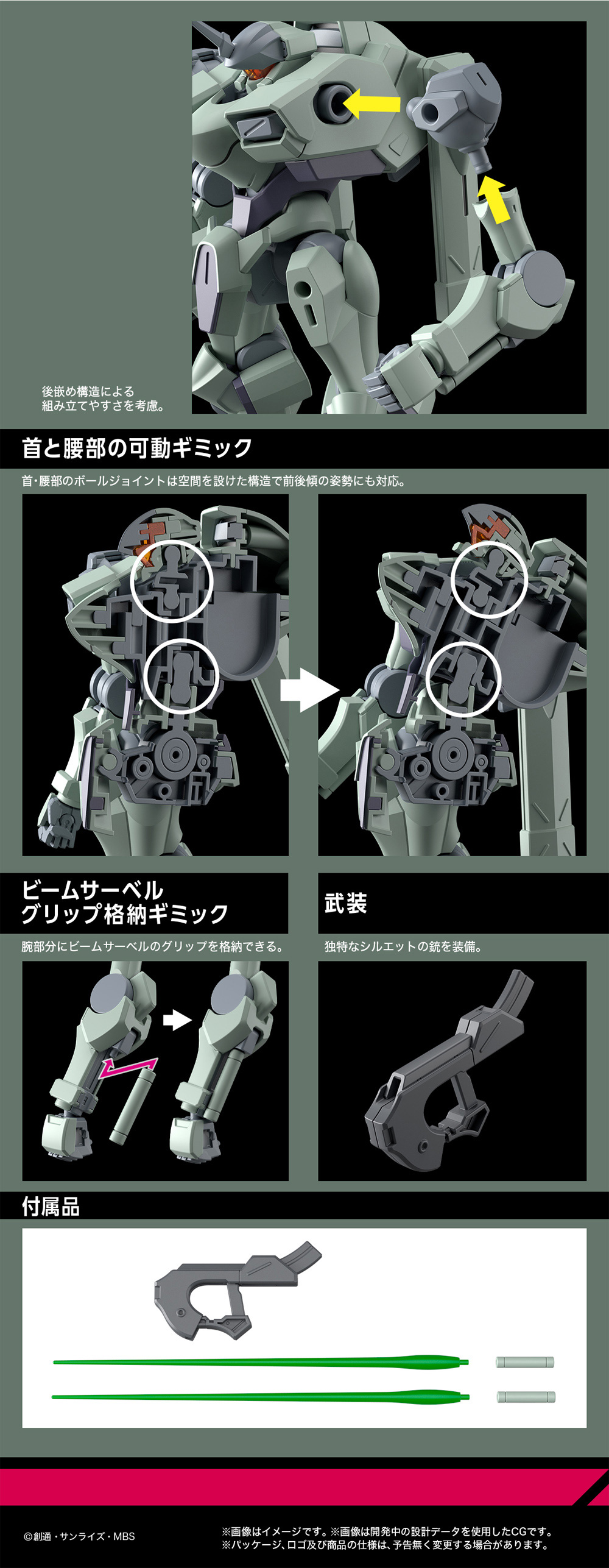 ザウォート プラモデル (バンダイ HG 機動戦士ガンダム 水星の魔女 No.014) 商品画像_2