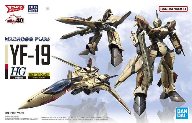 YF-19 プラモデル (バンダイ HG マクロス No.001) 商品画像