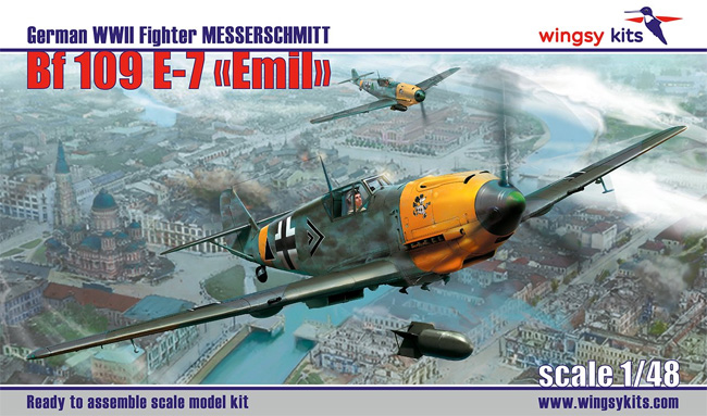 メッサーシュミット Bf109E-7 エミール プラモデル (ウイングジーキット 1/48 エアクラフト プラモデル No.D5-011) 商品画像