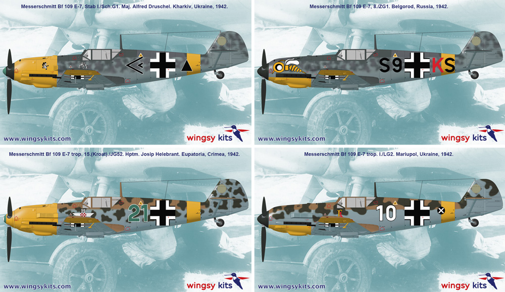 メッサーシュミット Bf109E-7 エミール プラモデル (ウイングジーキット 1/48 エアクラフト プラモデル No.D5-011) 商品画像_1
