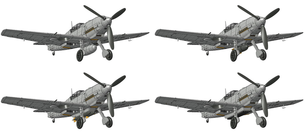 メッサーシュミット Bf109E-7 エミール プラモデル (ウイングジーキット 1/48 エアクラフト プラモデル No.D5-011) 商品画像_3