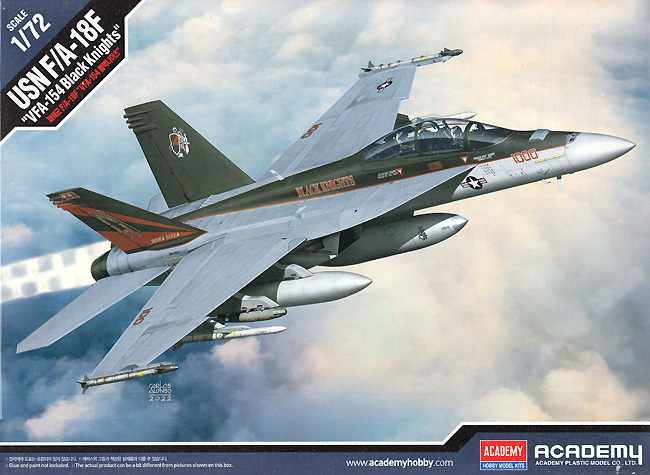 USN F/A-18F スーパーホーネット VFA-154 ブラックナイツ プラモデル (アカデミー 1/72 Aircrafts No.12577) 商品画像