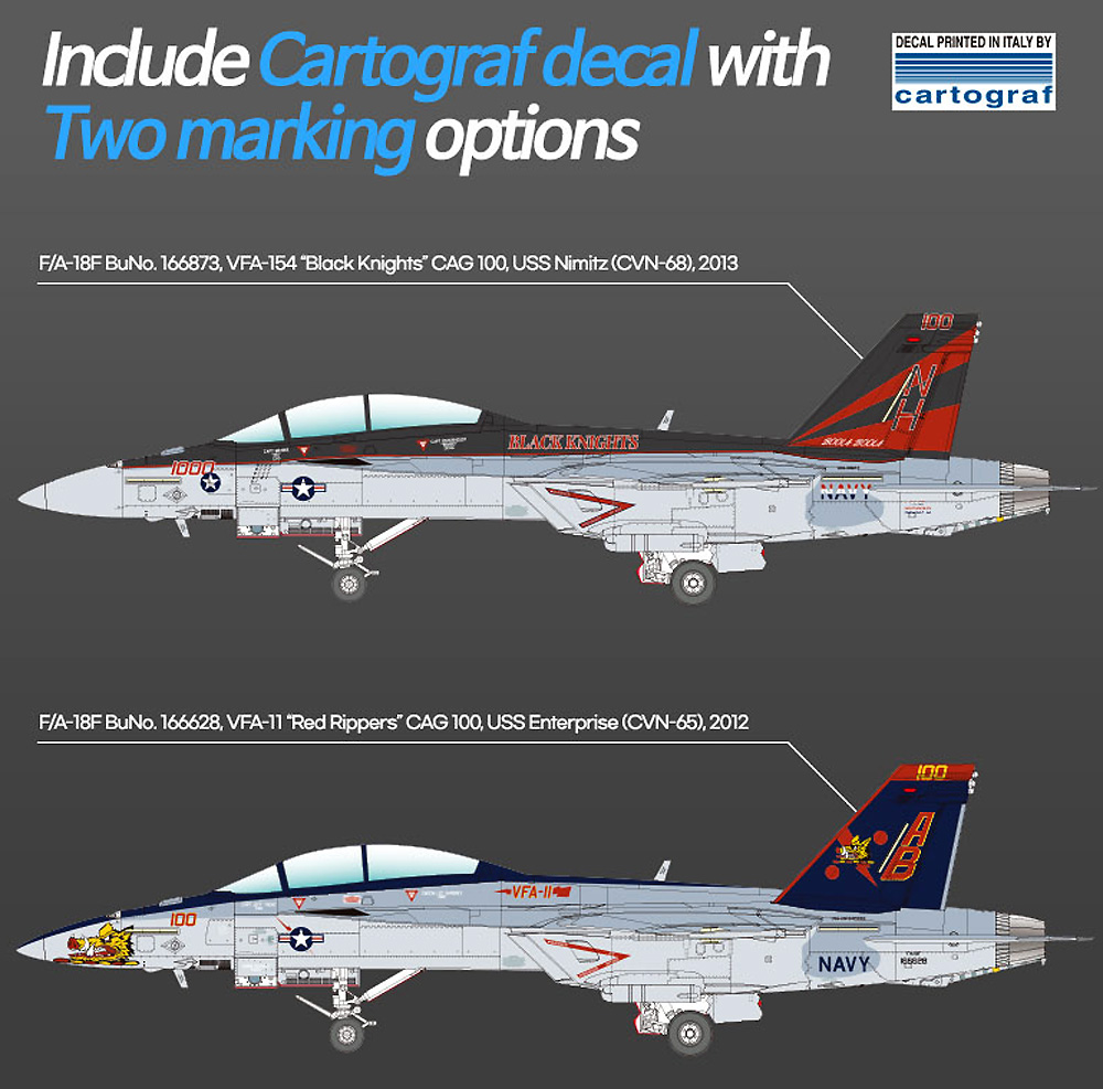 USN F/A-18F スーパーホーネット VFA-154 ブラックナイツ プラモデル (アカデミー 1/72 Aircrafts No.12577) 商品画像_1