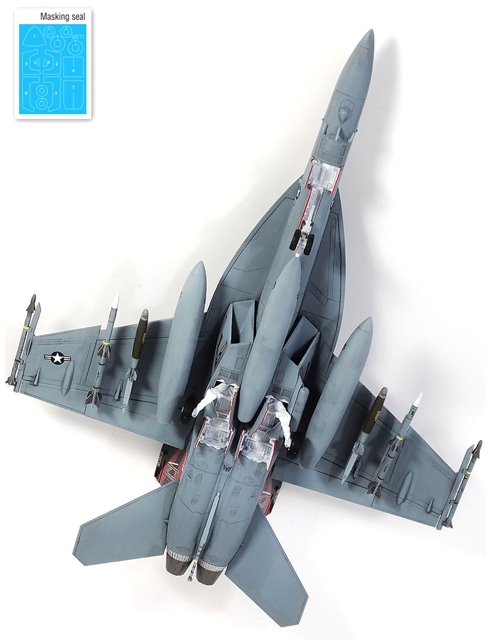 USN F/A-18F スーパーホーネット VFA-154 ブラックナイツ プラモデル (アカデミー 1/72 Aircrafts No.12577) 商品画像_4