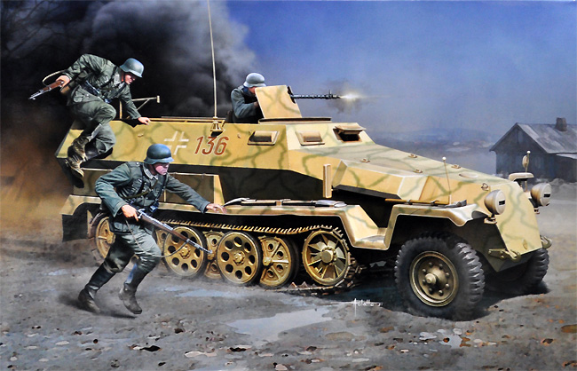 Sd.kfz.251/1 Ausf.C プラモデル (アカデミー 1/35 Armors No.13540) 商品画像