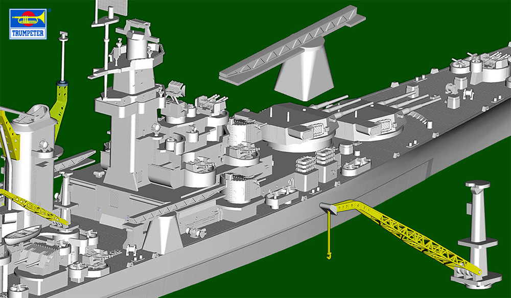 アメリカ海軍 大型巡洋艦 CB-3 ハワイ プラモデル (トランペッター 1/700 艦船シリーズ No.06740) 商品画像_4