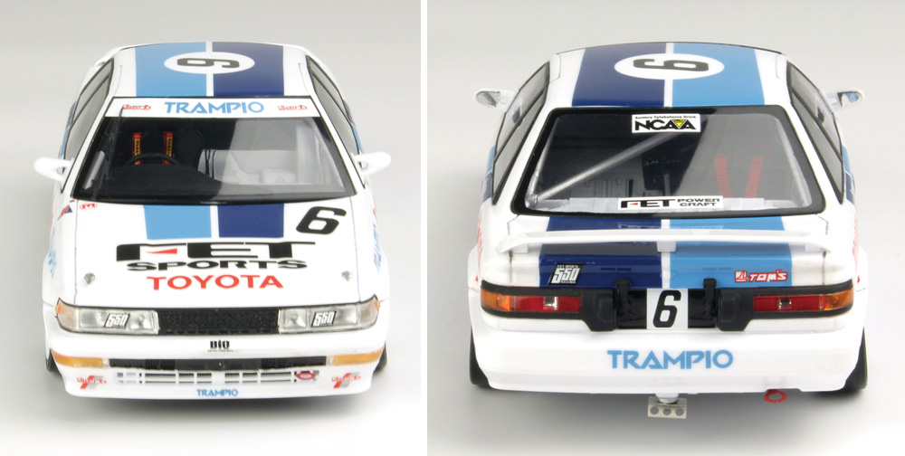 トヨタ カローラ レビン AE92 1989 JTC SUGO プラモデル (NuNu 1/24 レーシングシリーズ No.014) 商品画像_4