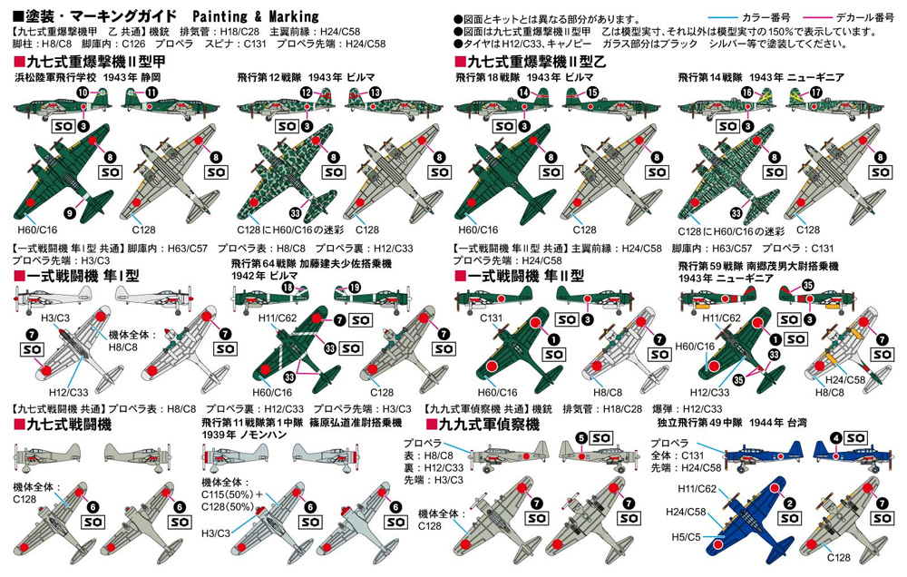 日本陸軍機セット 2 プラモデル (ピットロード スカイウェーブ S シリーズ No.S069) 商品画像_2