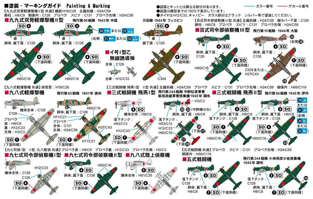 日本陸軍機セット 3 プラモデル (ピットロード スカイウェーブ S シリーズ No.S070) 商品画像_2