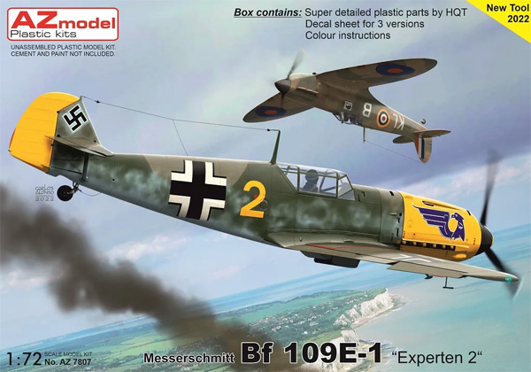 メッサーシュミット BF109E-1 エクスペルテン 2 プラモデル (AZ model 1/72 エアクラフト プラモデル No.AZ7807) 商品画像