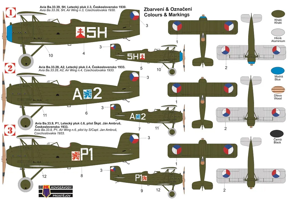 アビア Ba.33 プラモデル (KPモデル 1/72 エアクラフト プラモデル No.KPM0352) 商品画像_1