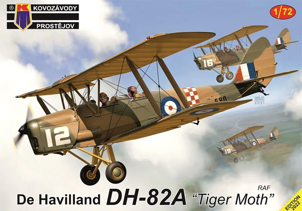 デ・ハビランド DH.82A タイガーモス イギリス空軍 プラモデル (KPモデル 1/72 エアクラフト プラモデル No.KPM0363) 商品画像