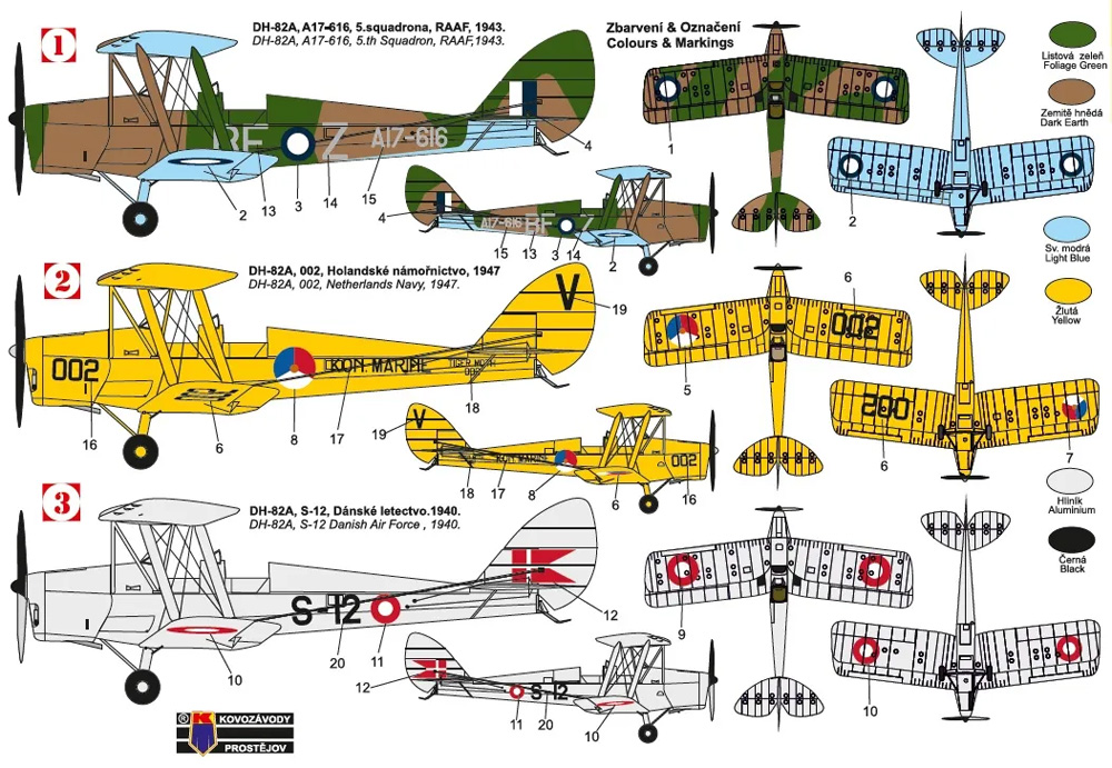 デ・ハビランド DH.82A タイガーモス インターナショナル プラモデル (KPモデル 1/72 エアクラフト プラモデル No.KPM0364) 商品画像_1