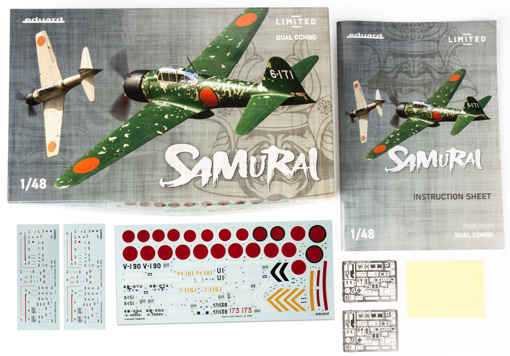 侍 A6M3 零戦三二型・二二型/二二甲型 デュアルコンボ プラモデル (エデュアルド 1/48 リミテッドエディション No.11168) 商品画像_1