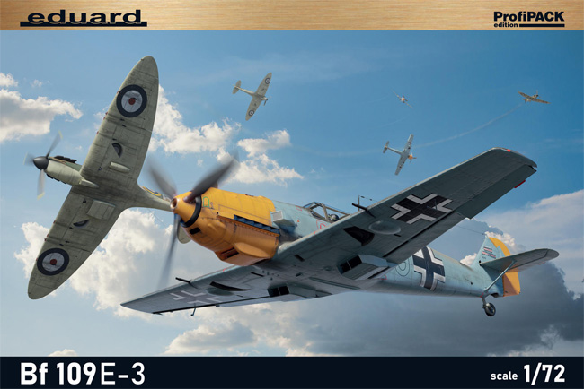 メッサーシュミット Bf109E-3 プラモデル (エデュアルド 1/72 プロフィパック No.7032) 商品画像