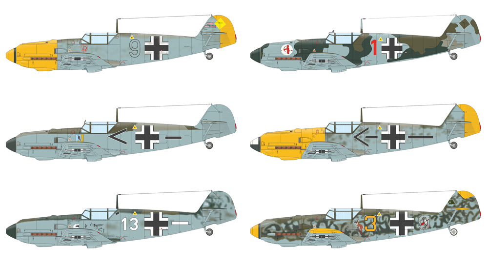 メッサーシュミット Bf109E-3 プラモデル (エデュアルド 1/72 プロフィパック No.7032) 商品画像_3