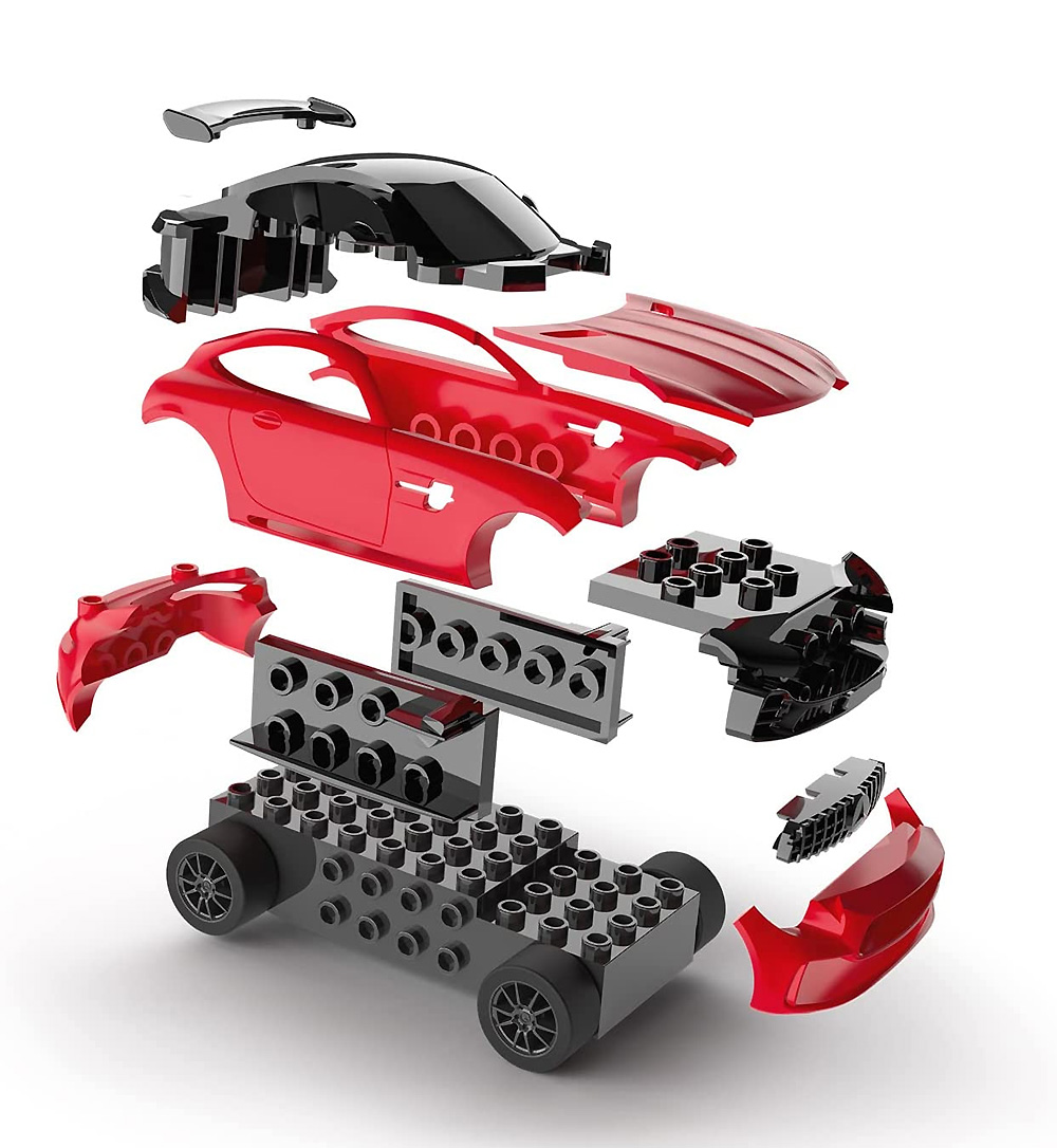 メルセデスベンツ AMG GTR レッド プラモデル (レベル Build'N Race No.23154) 商品画像_1
