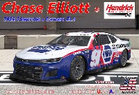 Salvinos JR Models NASCAR NASCAR 2022 カマロ ZL1 ヘンドリックスモータスポーツ チェイス・エリオット パトリオットカラー