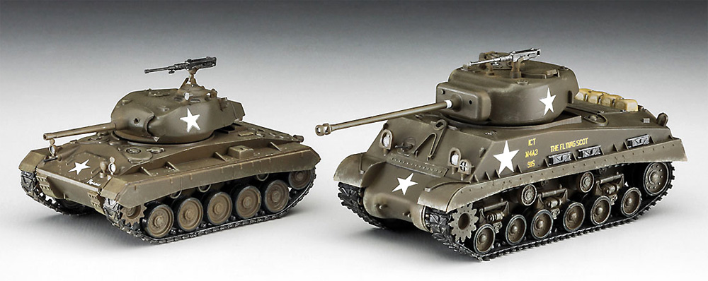 M4A3E8 シャーマン & M24 チャーフィー アメリカ陸軍主力戦車 コンボ プラモデル (ハセガワ 1/72 AFV 限定生産 No.30068) 商品画像_3