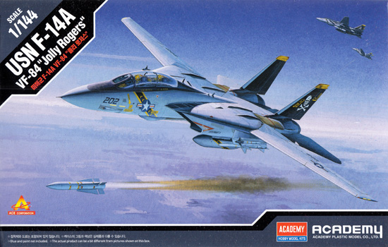 F-14A トムキャット VF-84 ジョリー・ロジャース プラモデル (アカデミー 1/144 Scale Aircrafts No.12626) 商品画像