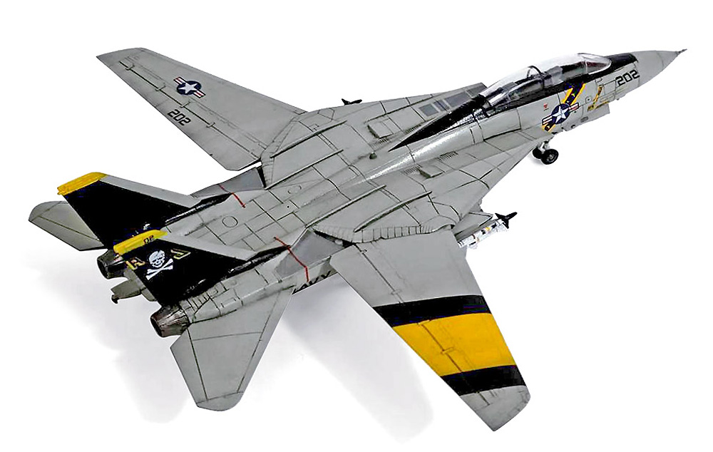F-14A トムキャット VF-84 ジョリー・ロジャース プラモデル (アカデミー 1/144 Scale Aircrafts No.12626) 商品画像_4
