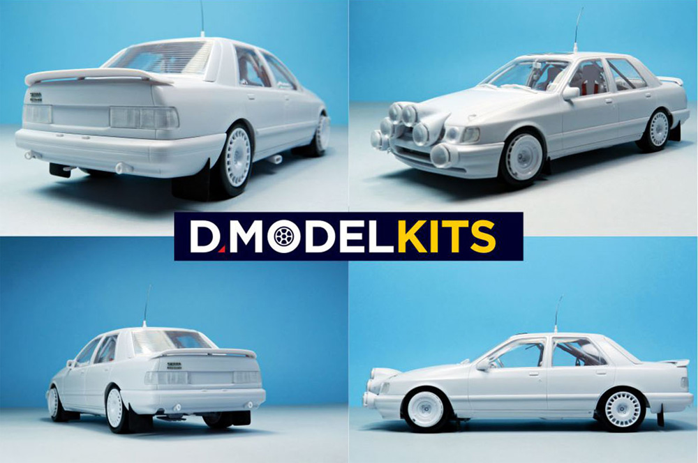 フォード シエラ コスワース 4×4 1992 ポルトガルラリー プラモデル (D MODEL KITS 1/24 カーモデル No.DMK-002) 商品画像_3