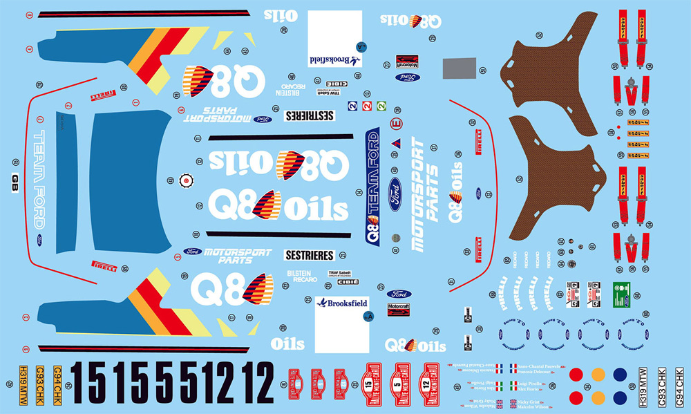 フォード シエラ コスワース 4×4 1991 モンテカルロラリー プラモデル (D MODEL KITS 1/24 カーモデル No.DMK-001) 商品画像_2