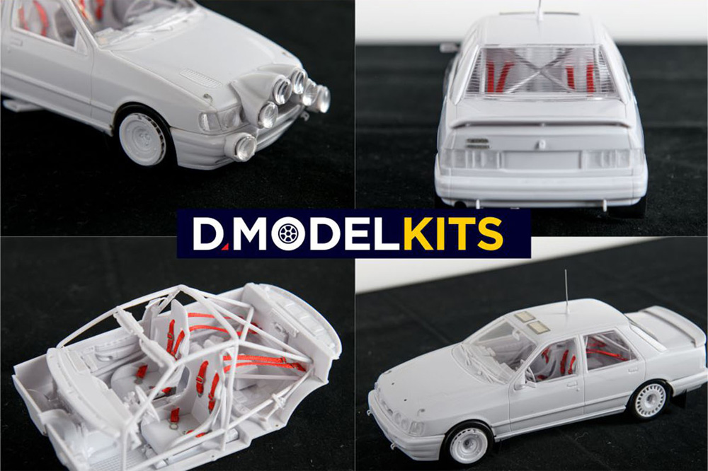 フォード シエラ コスワース 4×4 1991 モンテカルロラリー プラモデル (D MODEL KITS 1/24 カーモデル No.DMK-001) 商品画像_3