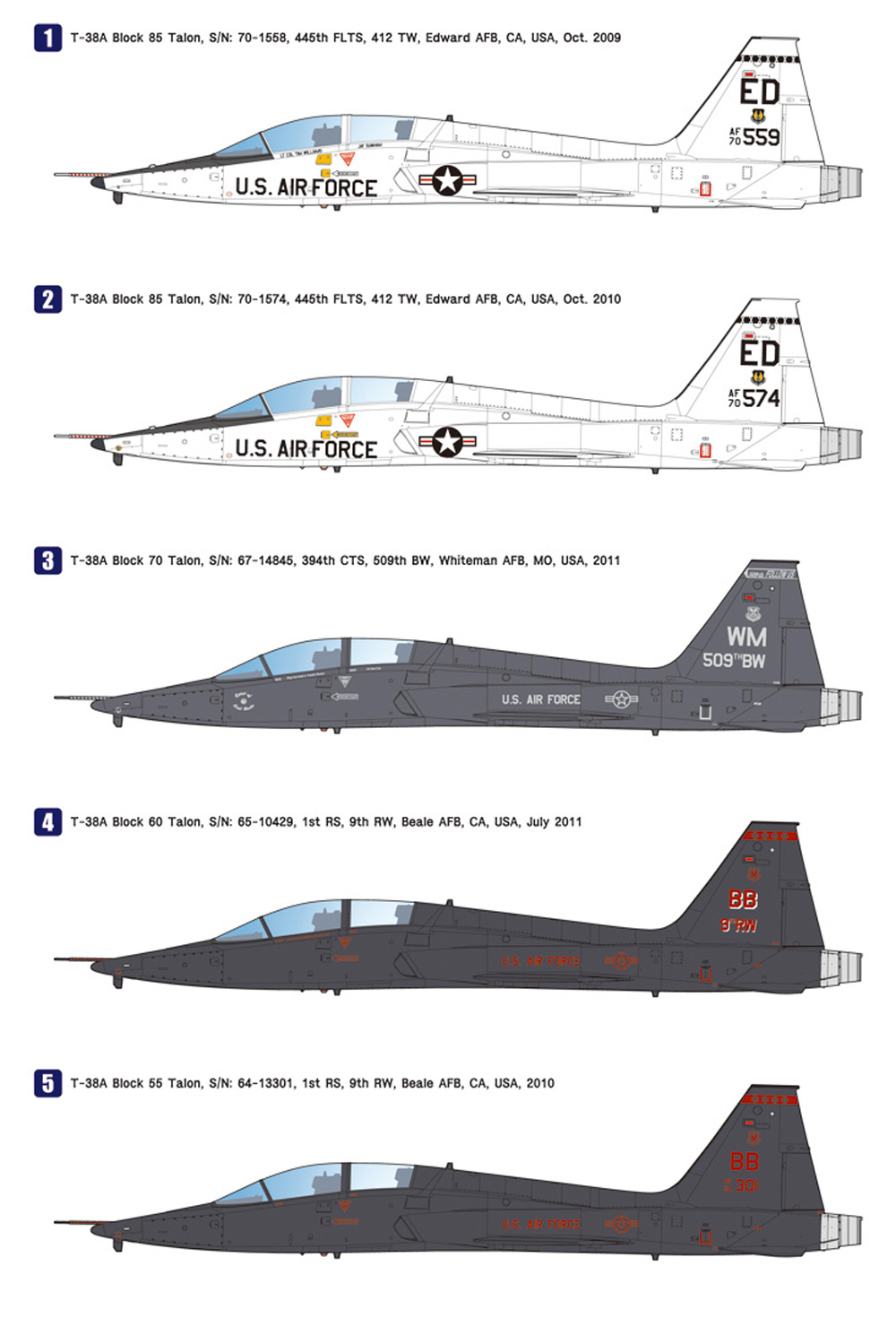 T-38A タロン ROCAF (リニューアル版) プラモデル (ウルフパック ウルフパックデザイン キット シリーズ No.WP10001) 商品画像_2