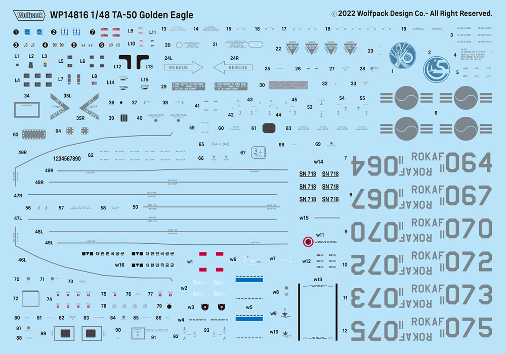 TA-50 ゴールデンイーグル 韓国空軍 LIFT機 プレミアムエディション プラモデル (ウルフパック ウルフパックデザイン プレミアムエディションキット No.WP14816) 商品画像_2