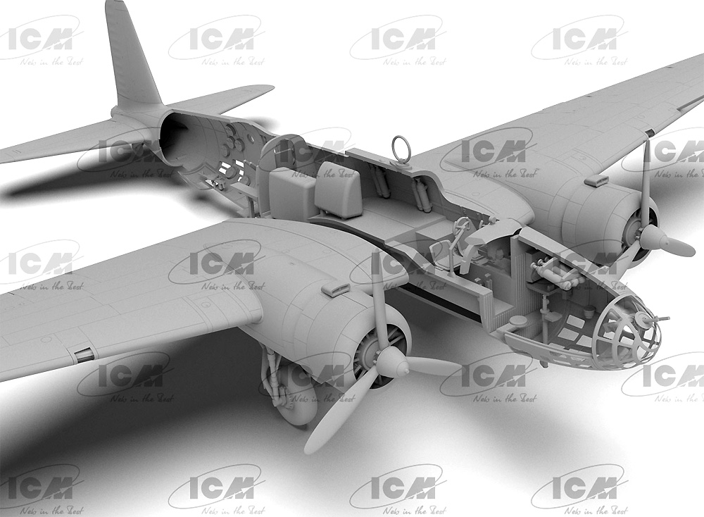 Ki-21-1b 九七式重爆撃機 日本陸軍重爆撃機 プラモデル (ICM 1/72 エアクラフト プラモデル No.72203) 商品画像_2