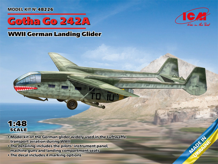 ゴータ Go242A 輸送グライダー プラモデル (ICM 1/48 エアクラフト プラモデル No.48226) 商品画像