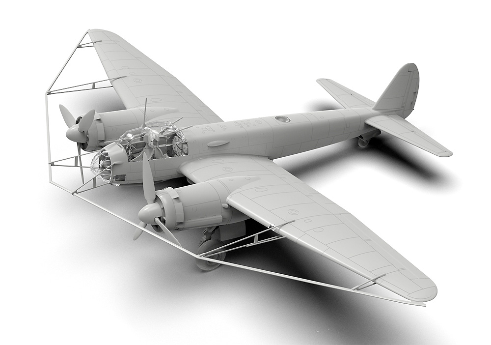 ユンカース Ju88A-8 w/バルーンケーブルカッター プラモデル (ICM 1/48 エアクラフト プラモデル No.48230) 商品画像_1