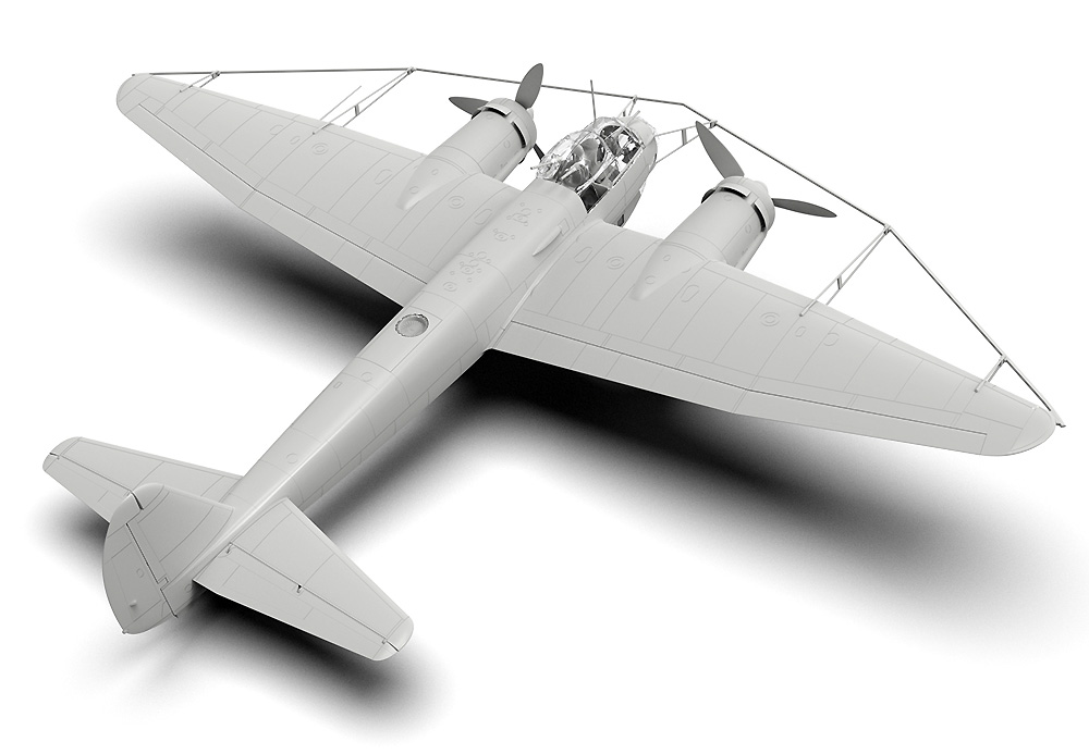ユンカース Ju88A-8 w/バルーンケーブルカッター プラモデル (ICM 1/48 エアクラフト プラモデル No.48230) 商品画像_2