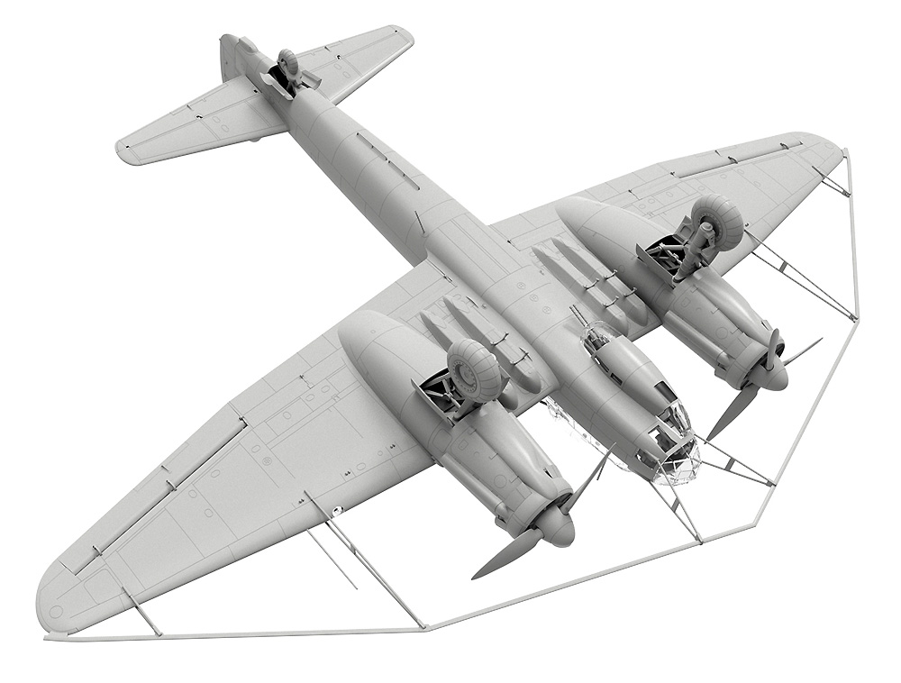 ユンカース Ju88A-8 w/バルーンケーブルカッター プラモデル (ICM 1/48 エアクラフト プラモデル No.48230) 商品画像_3