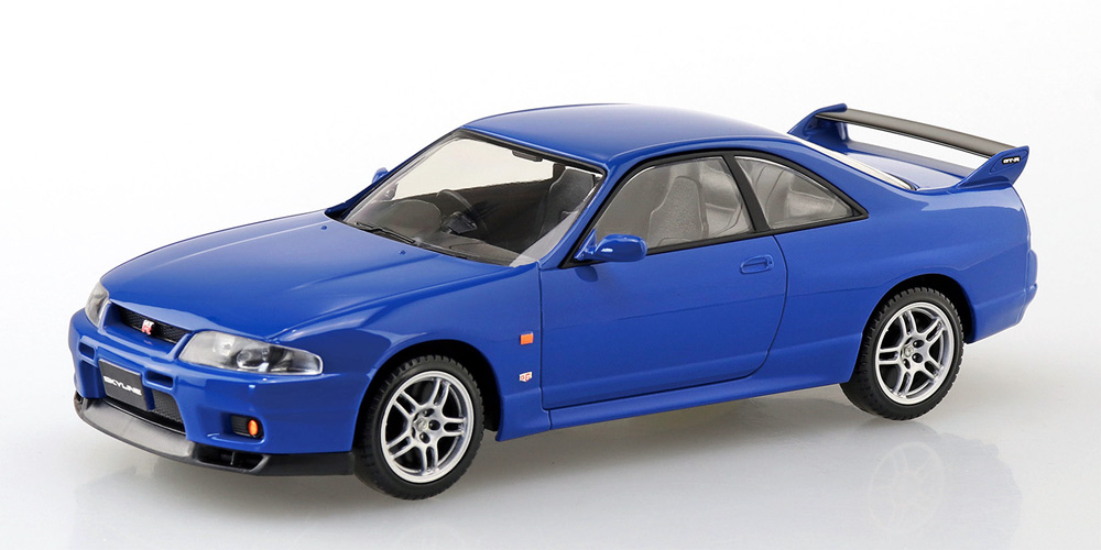 ニッサン R33 スカイライン GT-R チャンピオンシップブルー プラモデル (アオシマ ザ・スナップキット No.015-E) 商品画像_1