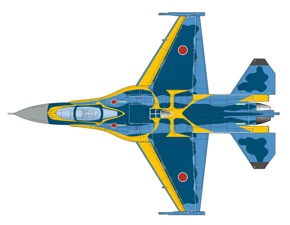 航空自衛隊 F-2A 第3航空団創設 50周年記念塗装機 プラモデル (プラッツ 1/144 自衛隊機シリーズ No.PF-061) 商品画像_2