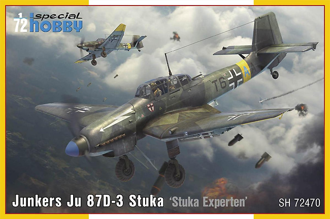 ユンカース Ju87D-3 スツーカ エクスペルテン プラモデル (スペシャルホビー 1/72 エアクラフト プラモデル No.SH72470) 商品画像