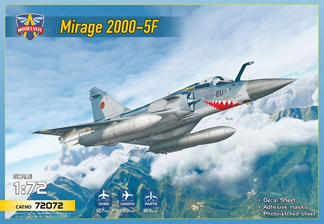 ミラージュ 2000-5F プラモデル (モデルズビット 1/72 エアクラフト プラモデル No.72072) 商品画像