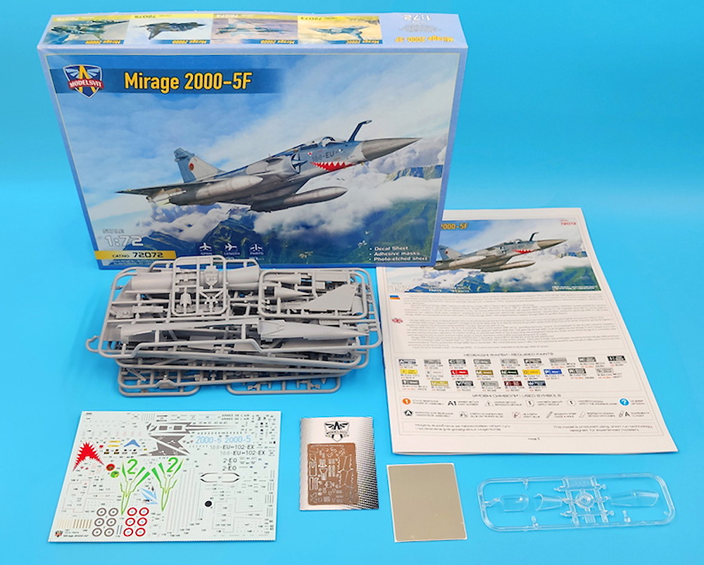 ミラージュ 2000-5F プラモデル (モデルズビット 1/72 エアクラフト プラモデル No.72072) 商品画像_1