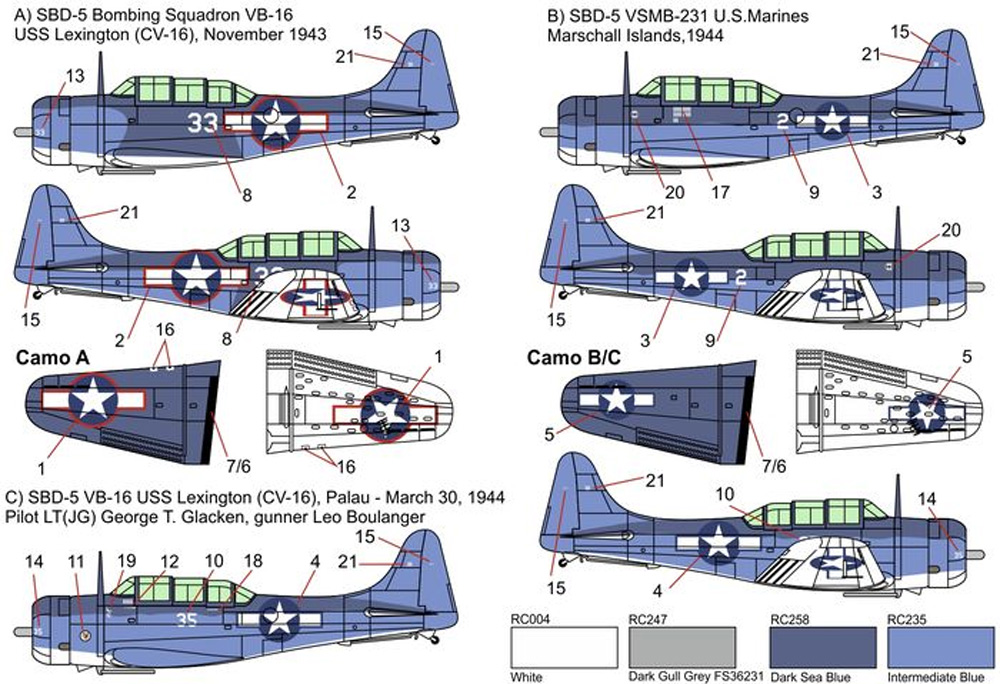 SBD-5 ドーントレス 太平洋戦線 プラモデル (ブレンガン 1/144 Plastic kits (プラスチックキット) No.BRP144019) 商品画像_2